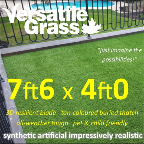 7ft6 x 4ft Multi Usage Synthetic Artificial Grass