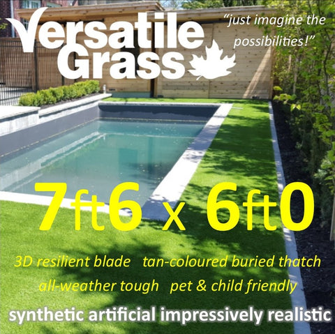 7ft6 x 6ft Multi Usage Synthetic Artificial Grass